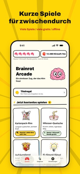 Brainrot Arcade-Startbildschirm
