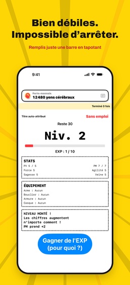 Écran de Niveau supérieur