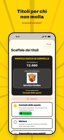 Schermata di Yen cerebrale e titoli
