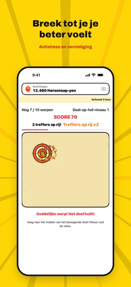Scherm van Borden breken